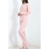 Baskılı Poliviskon Pijama Takımı Tozpembe - 302.1287.