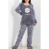 Battal Polar Pijama Takımı Füme - 19199.1048.