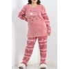 Battal Polar Pijama Takımı Pembe - 19199.1048.