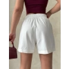 Beli lastikli çift çıtlı şort