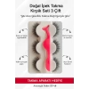 Doğal İpek Takma Kirpik 3 Çift + Kirpik Takma Aparatı 3d-48