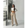 Fit comfort bej salaş pantolon A6011