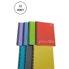 FRESCO Spiralli Plastik Defter A4 96 Yaprak Çizgili GP.3-4935000-2011 12 Adet