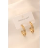 Gold Renk Halka Çelik Kadın Küpe