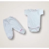 Kalpli Uçan Balon Nakışlı %100 Cotton Antibakteriyel 10lu Zıbın Takımı Hastane Çıkışı