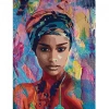 Kanvas Sayılarla Boyama Seti Kasnaklı-çerçeveli Afrikalı Güzel 6