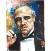 Kanvas Sayılarla Boyama Seti Kasnaklı-çerçeveli Godfather