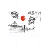 Kanvas Sayılarla Boyama Seti Kasnaklı-çerçeveli Japon Günlüğü