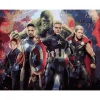 Kanvas Sayılarla Boyama Seti Kasnaklı-çerçeveli Marvel