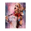 Kanvas Sayılarla Boyama Seti Kasnaklı-çerçeveli Neşeli Harleyquinn