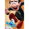 Kanvas Sayılarla Boyama Seti Kasnaklı-çerçeveli Şirinler Ve Gargamel Sayılarla Boyama