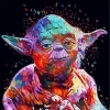 Kanvas Sayılarla Boyama Seti Kasnaklı-çerçeveli Starwars Yoda