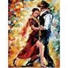 Kanvas Sayılarla Boyama Seti Kasnaklı-çerçeveli Tango Aşkı