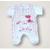 Kıvırcık Kuzu Nakışlı %100 Cotton Antibakteriyel 10lu Zıbın Takımı Hastane Çıkışı