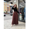 Kraş etek kahve