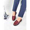 Narli Bordo Rugan Oxford Ayakkabı