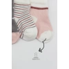 Nessiworld  Bistyle 3Lü Penye Kız Soket Çorap BS10112 Gri