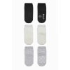 Nessiworld Bistyle Basic Kaymaz Penye Soket Çorap 3Lü BS10106 Siyah Ekru Gri