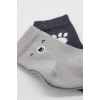 Nessiworld Bistyle Bear Penye Soket Çorap 2Li BS10116 Gri