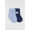 Nessiworld Bistyle Bear Penye Soket Çorap 2Li BS10116 Mavi