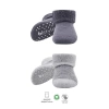 Nessiworld  Bistyle Çemberli Kaymaz Havlu Soket Çorap 2Li BS10503 Gri-Antrasit