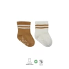 Nessiworld Bistyle Çemberli Kaymaz Soket Çorap 2Li BS10125 Ekru Hardal