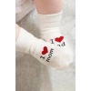 Nessiworld Bistyle Mom Dad 3Lü Penye Soket Çorap 10123 Ekru