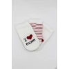 Nessiworld Bistyle Mom Dad 3Lü Penye Soket Çorap 10123 Ekru