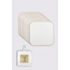Nessiworld  Bistyle Organik 28x28 10Lu Penye Mendil 90101 Ekru