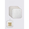 Nessiworld  Bistyle Organik 28x28 6Lı Havlu Mendil 90105 Ekru