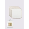 Nessiworld  Bistyle Organik 28x28 6Lı Penye Mendil 90103 Ekru
