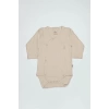 Nessiworld Bistyle Organik Natural Basic Style Kruvaze Uzun Kol Body BS17102 Bej