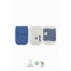 Nessiworld Bistyle Puanlı Kaymaz Penye Soket Çorap 3Lü BS10108 İndigo