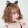 Nessiworld Dantelli Siyah Kedi Tacı - Vintage Tarz Dantel Kedi Kulak