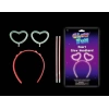 Nessiworld Glow Stick Karanlıkta Yanan Fosforlu Kalp Taç 12 Adet