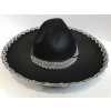 Nessiworld Gümüş Renk Şeritli Meksika Mariachi Latin Şapkası 55 cm Çocuk