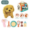 Nessiworld JND-3615-1 Taşıma Çantalı Hareketli Pilli Köpek Set (Pet Shop) -Vardem Oyuncak