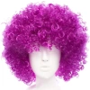 Nessiworld Koyu Mor Renk Violet Afro Bonus Saç Peruk