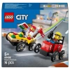 Nessiworld LEGO City Pizza Arabası İtfaiye Kamyonuna Karşı Yarış Arabası Paketi 60458