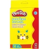 NessiWorld Play-Doh 12 Renk Jumbo Üçgen Kuru Boya