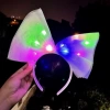 Nessiworld  Rengarenk Led Işıklı Fiyonk Şekilli Tül Parti Tacı Beyaz Renk 25x25 cm
