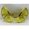 Nessiworld  Retro Gözlük - 80 li 90 lı Yıllar Parti Gözlüğü Gold Renk 8x13 cm