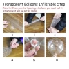 Nessiworld  Rose Gold Renk Simli Yuvarlak Şeffaf Balon 24 İnç
