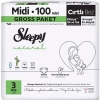 Nessiworld Sleepy Natural Bebek Bezi Gross Paket 3 Beden 4-9 Kg 100 Adet