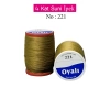 Oyalı 4 Kat Suni İpek İplik İğne Oyası Boncuk İpi Tığ Oyası No:221