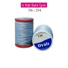 Oyalı 4 Kat Suni İpek İplik İğne Oyası Boncuk İpi Tığ Oyası No:234