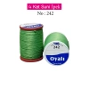 Oyalı 4 Kat Suni İpek İplik İğne Oyası Boncuk İpi Tığ Oyası No:242