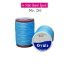 Oyalı 4 Kat Suni İpek İplik İğne Oyası Boncuk İpi Tığ Oyası No:261