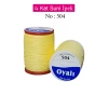 Oyalı 4 Kat Suni İpek İplik İğne Oyası Boncuk İpi Tığ Oyası No:504
