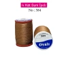 Oyalı 4 Kat Suni İpek İplik İğne Oyası Boncuk İpi Tığ Oyası No:584